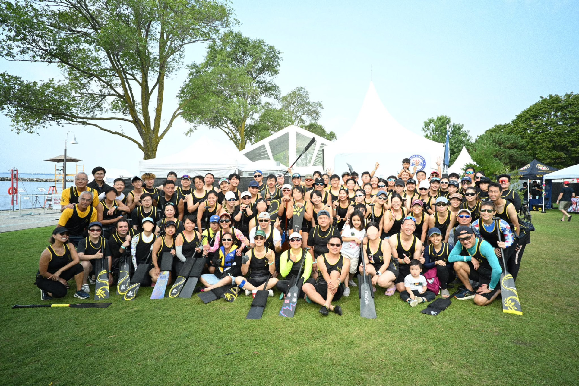TOHK club members group photo at the regatta grounds