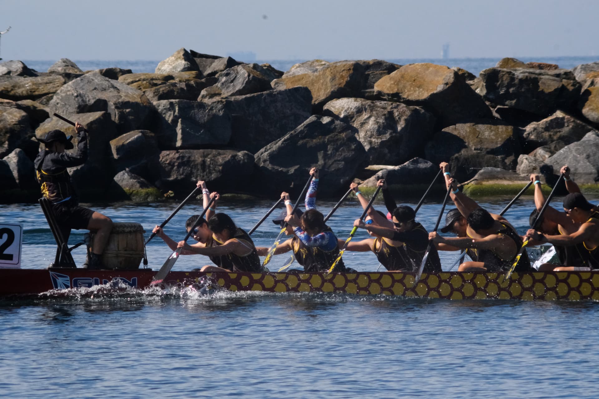 TOHK racing full speed at regatta